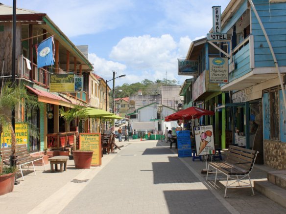 Burns Ave in San Ignacio in Cayo, Belize