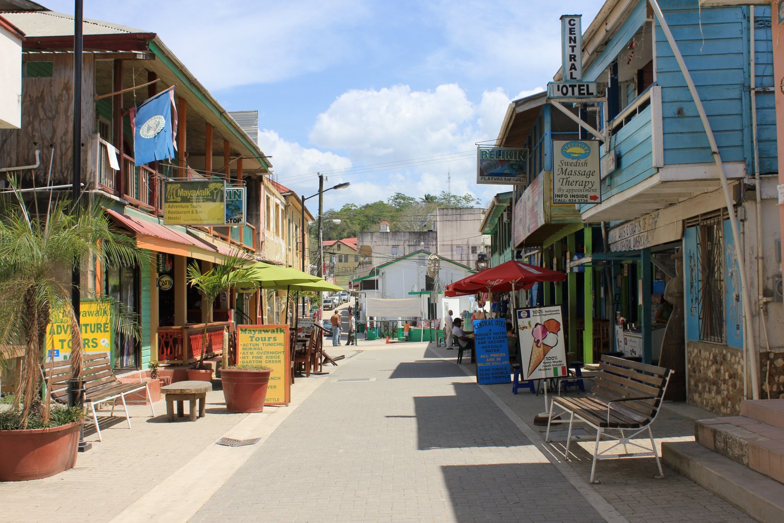 Burns Ave in San Ignacio in Cayo, Belize